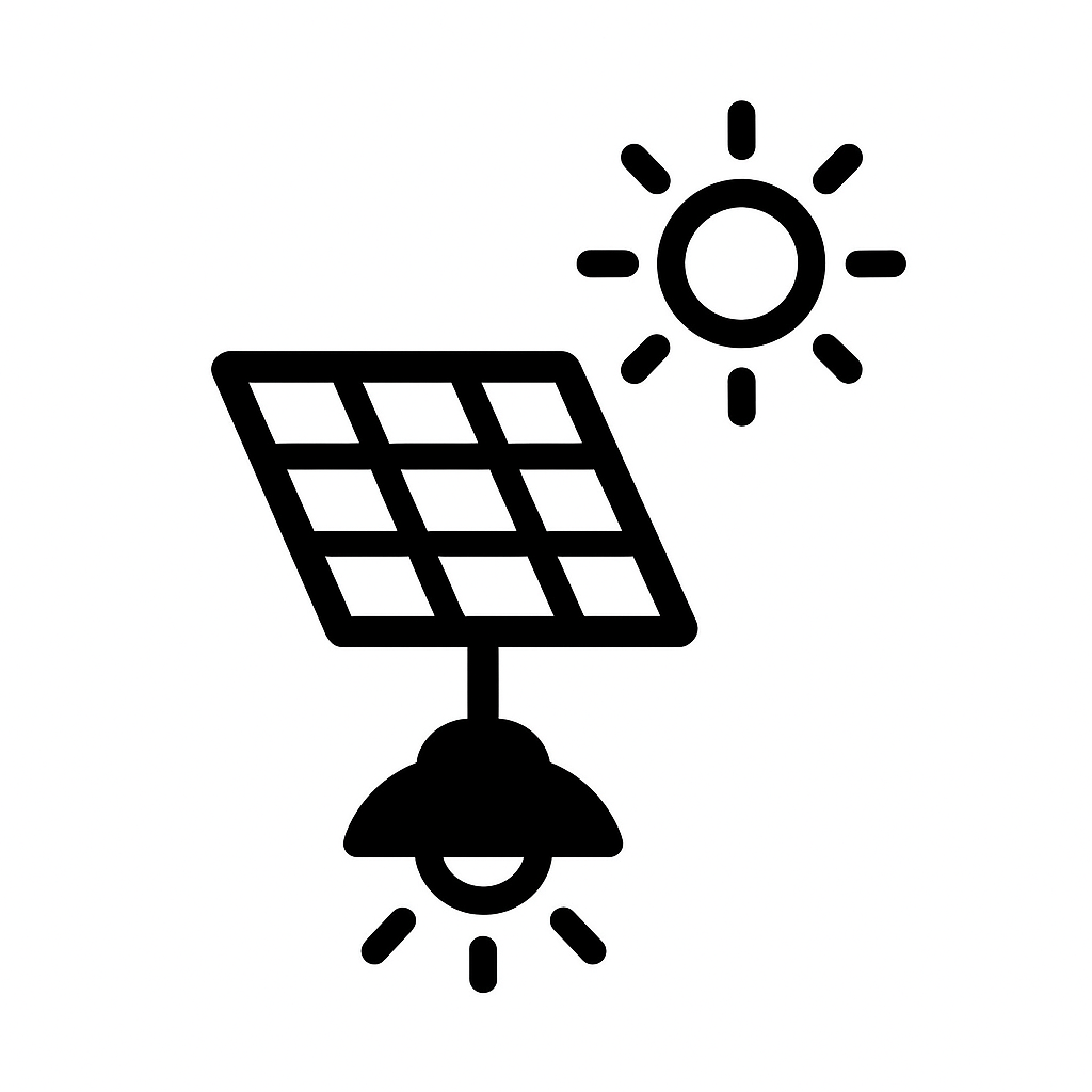Solar-powered lighting